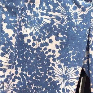 Boden Pant Size 8: Blue & White Floral Print